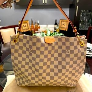 LV Gracefull MM Damier Azur Mint Condition